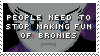 Stamp: Enough of making fun of Bronies