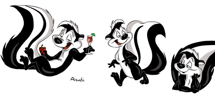 Pepe Le Pew (practice sketches)