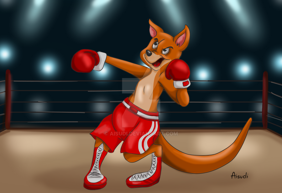 Boxing Kangaroo { Commission } by Aisudi on DeviantArt