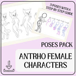 Poses Pack 1# - Anthro Female Characters