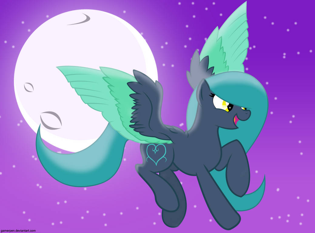 Moon Heart fly me to the moon by Gamerpen