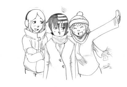 Winter: Kid, Liz and Patty