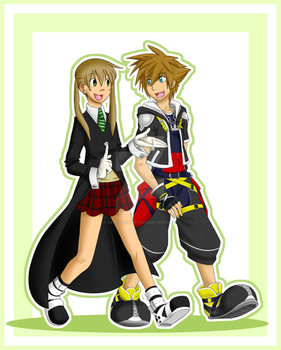 Commission: Maka and Sora