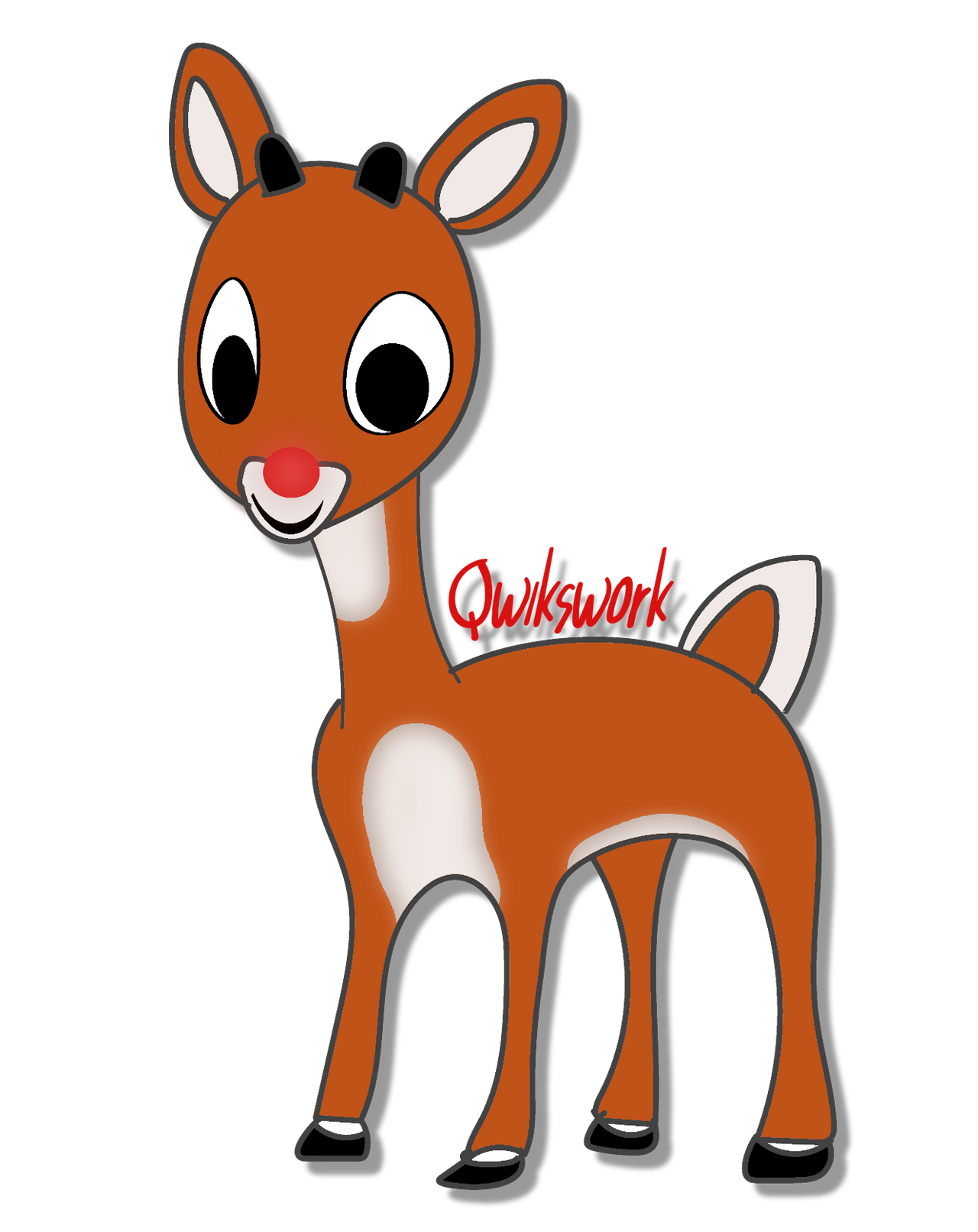 Rudolph by Qwikswork on DeviantArt