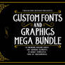 Custom Fonts and Graphics Mega Bundle