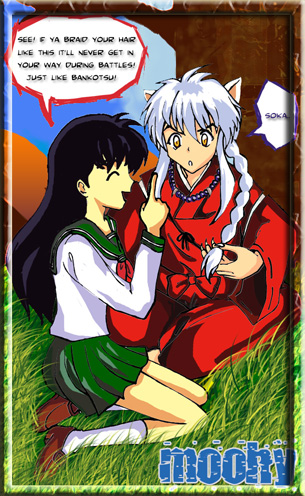 InuYasha Kagome Braids Fanart