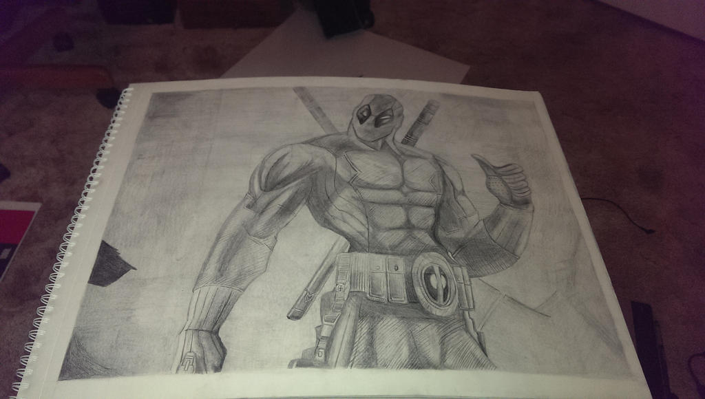 hand drawn graphite deadpool by Tyrnaga on DeviantArt