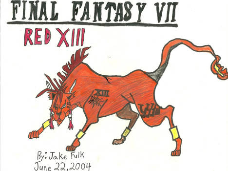 Final Fantasy VII Artwork- Red XIII