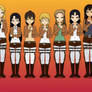 Attack on Titan Girls