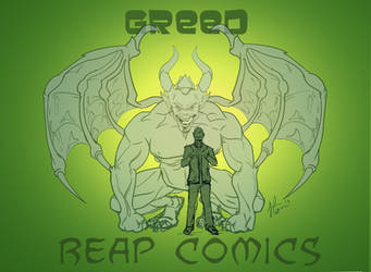 WIP of Greed from Reap Comics commission
