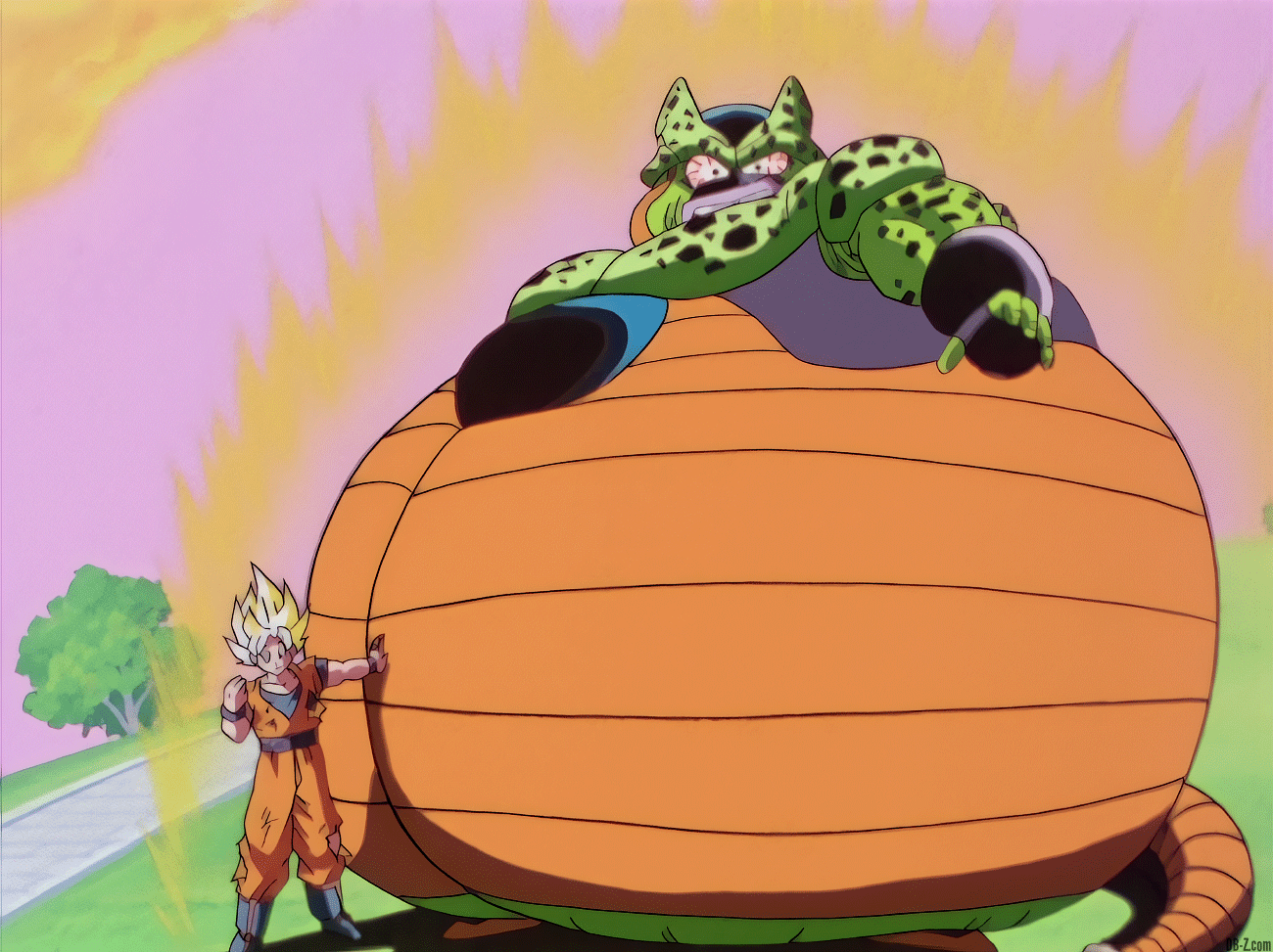 Goku Exploding Goku and Explosion-Cell by KacperKrysiak on DeviantArt