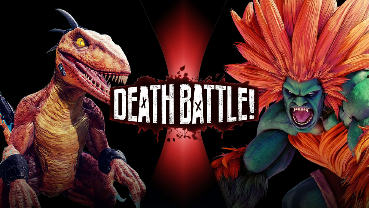 Blue Vs Riptor Death battle Riptor vs Blanka by KacperKrysiak on DeviantArt