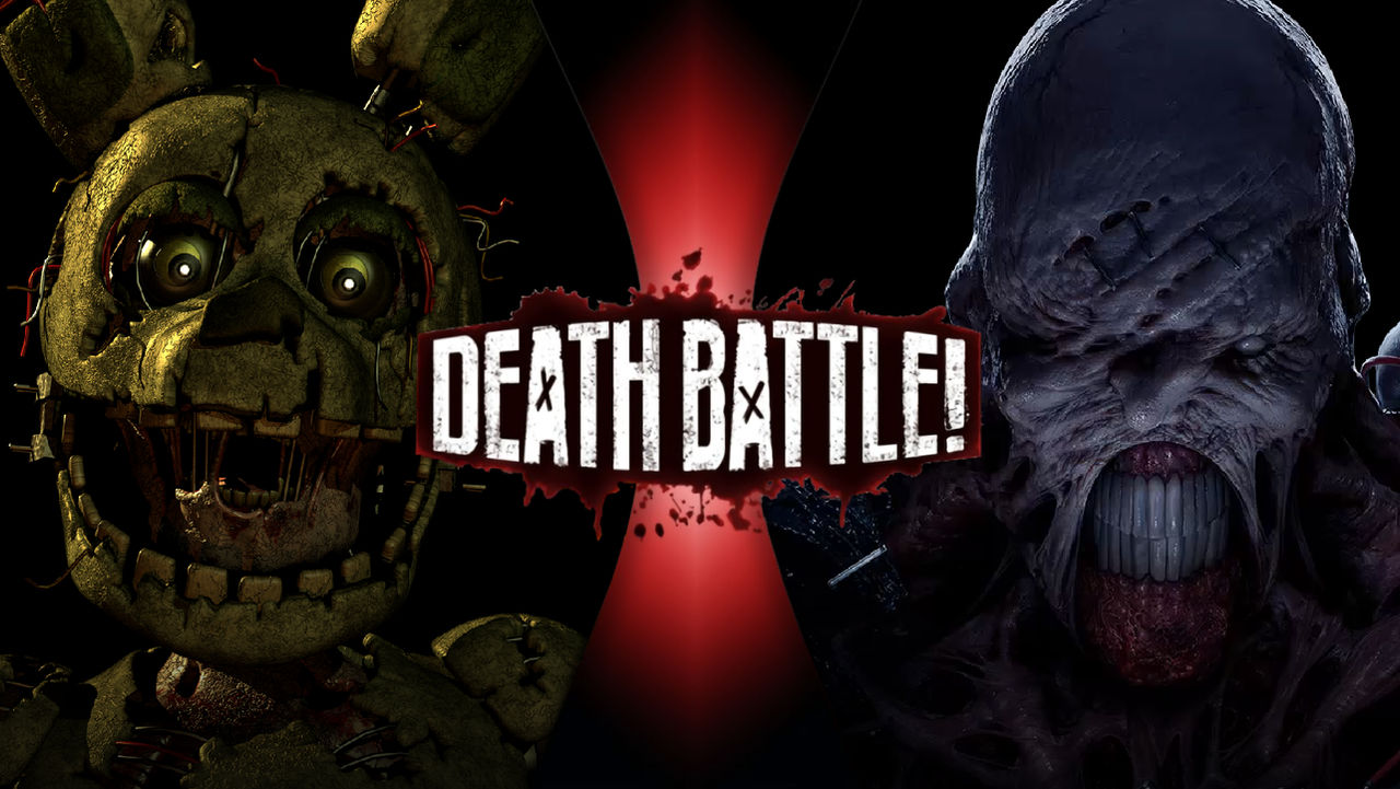 Spring Trap Vs Rem Death battle Springtrap vs Nemesis by KacperKrysiak on DeviantArt