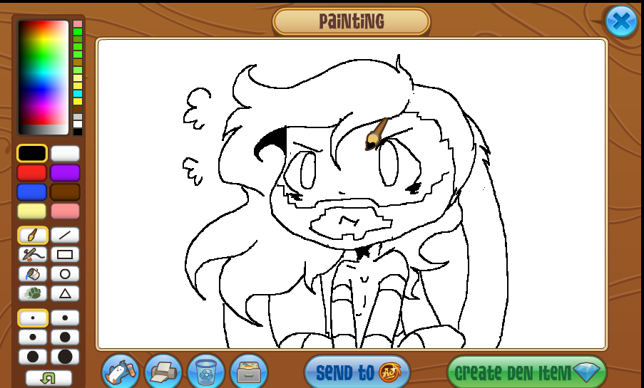 Aaayyy lmao (Work in progress on animal jam )