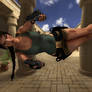 Tomb Raider - Jump + Shoot