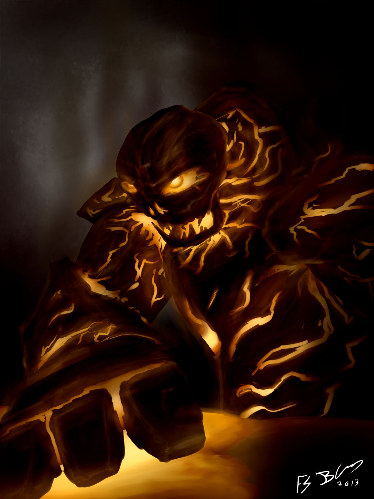 Volcano monster by Lazarus-Firenze on DeviantArt