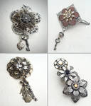 Steampunk Hair Clips by NBetween