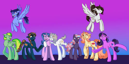 'all my mlp ocs' but its redrawn 4 years later