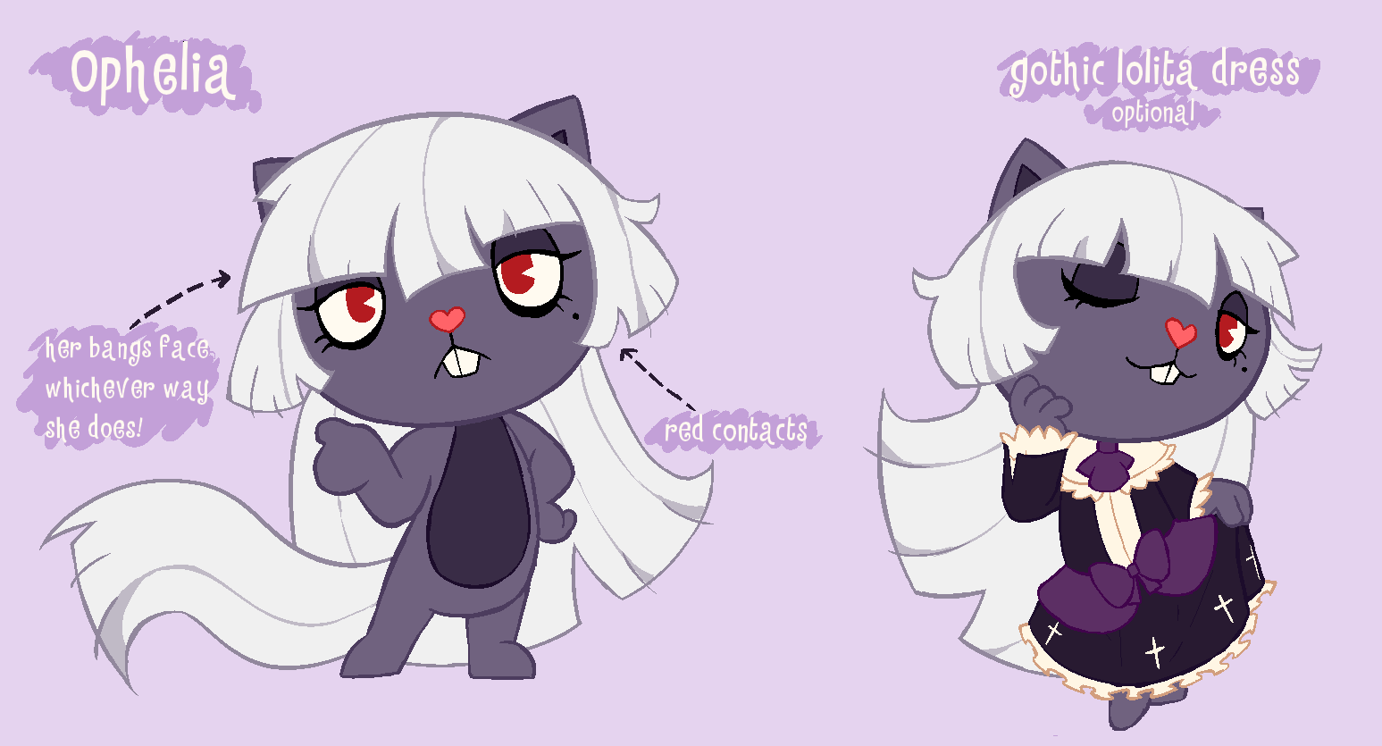 Ophelia (HTF oc) by glassesrabbit on DeviantArt