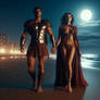 Gladiator And Gladiatrix Beach Stroll 2