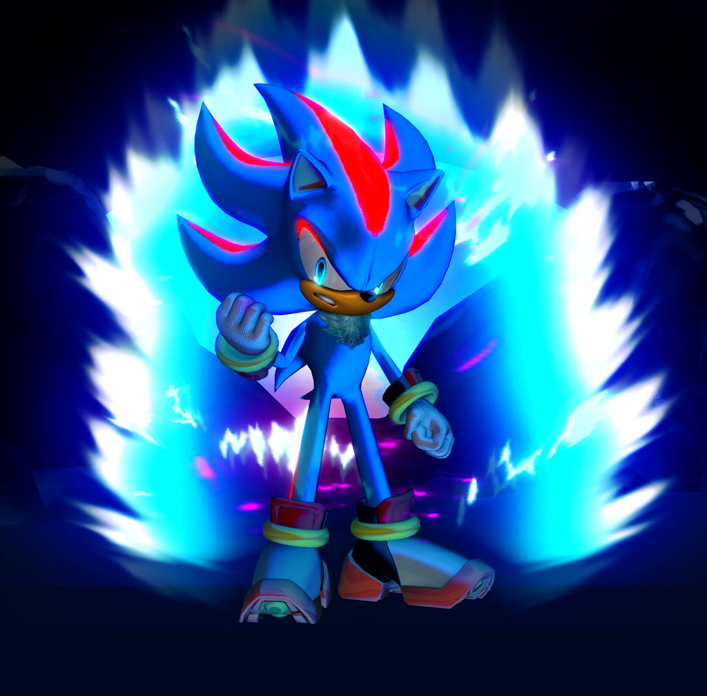 Super Shadow Blue Rendering (Remake) by BrutalSurge402X on DeviantArt