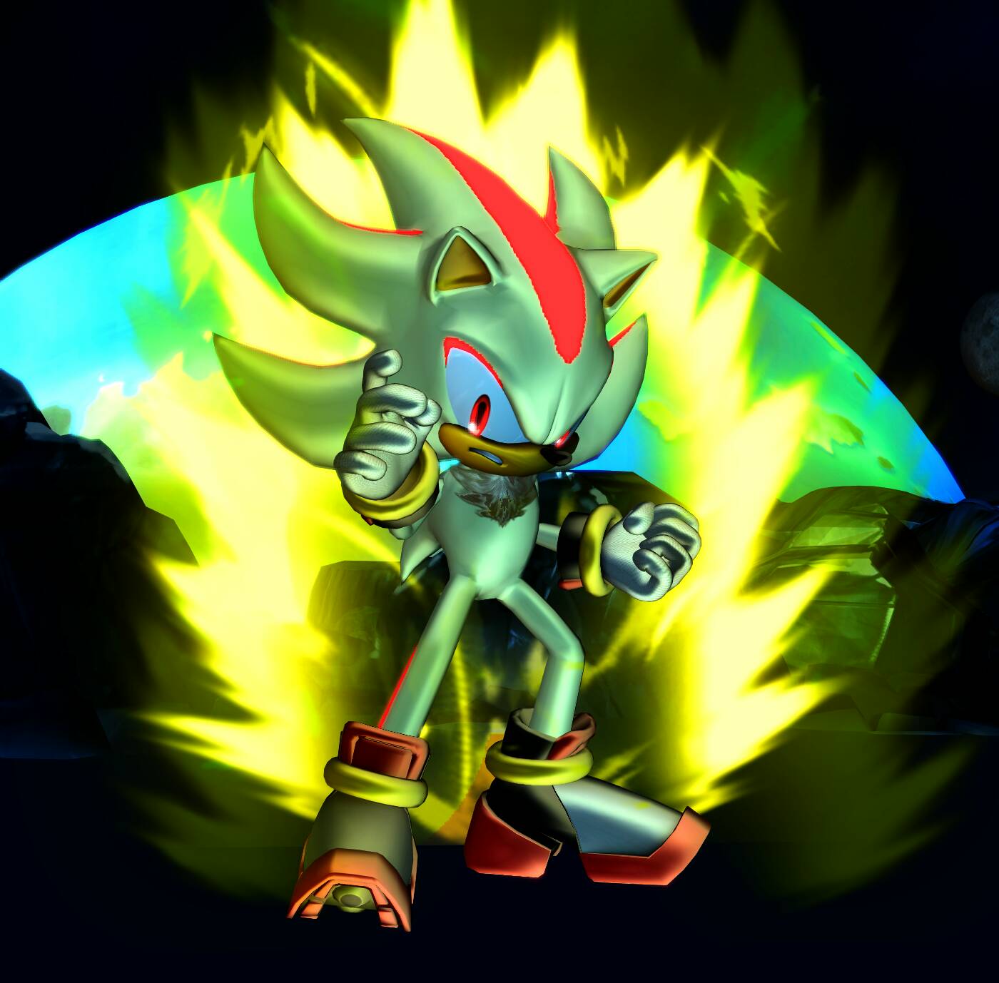 Hyper Sonic Rendering (Remake) by BrutalSurge402X on DeviantArt