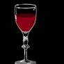 A glass of wine