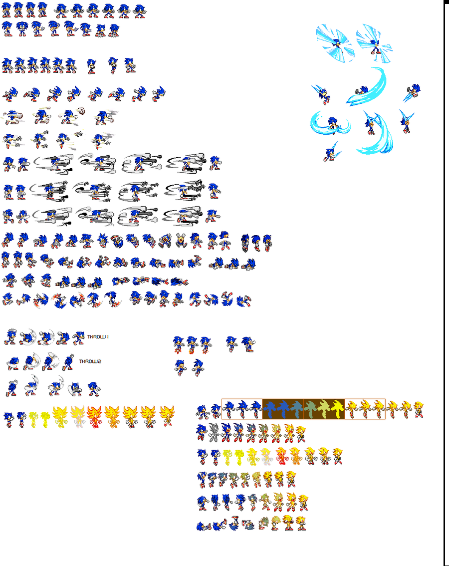 Darkspine sonic sprites 1 by leonsuljic on DeviantArt