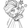 Chibi Queen Elsa - Frozen