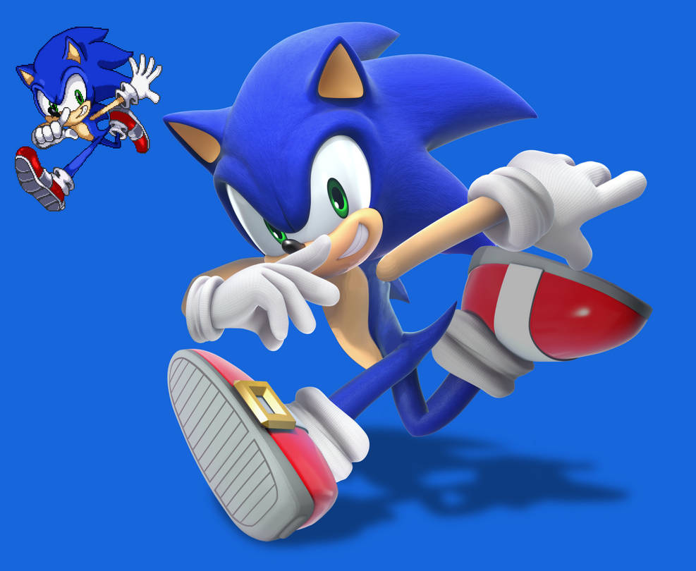Sonic SSF2 render (SSBU style) by Javierdrawer on DeviantArt