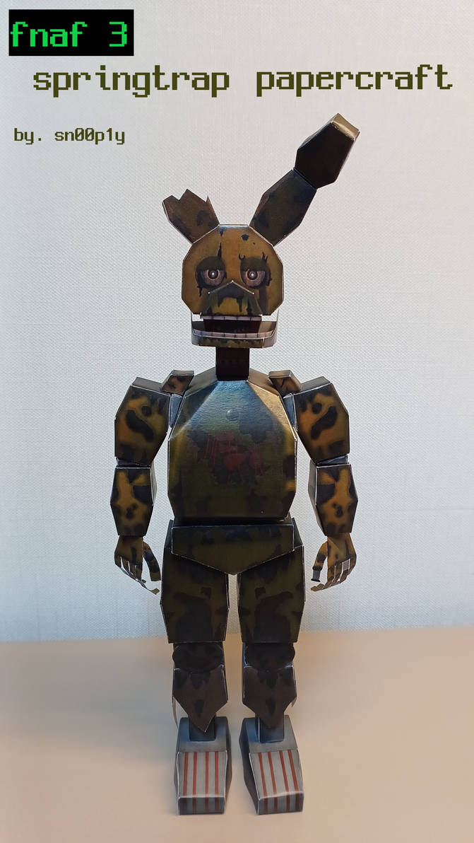 springtrap papercraft by sn00p1y on DeviantArt