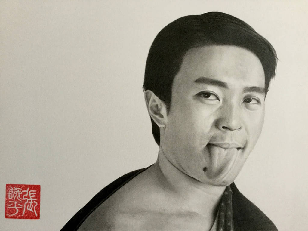 Stephen Chow Funny Portrait by yipzhang5201314