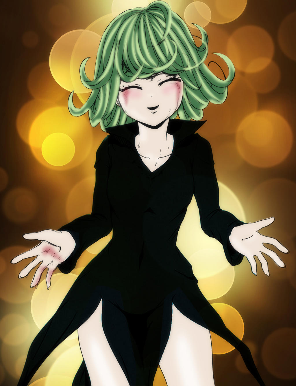Tatsumaki Smiling by JohnKenni on DeviantArt