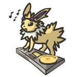 DJ-lution: Jolteon by PeekingBoo