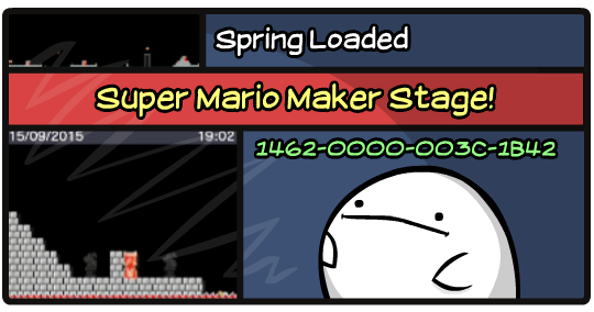 Mario Maker Stage: Spring Loaded