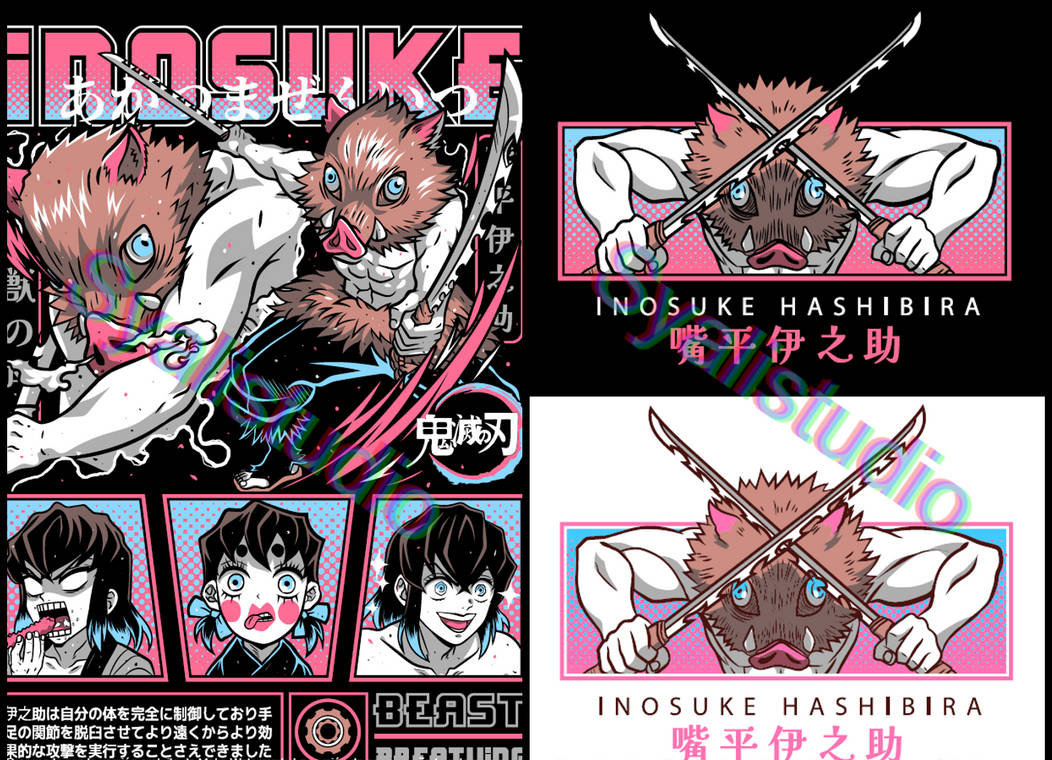 Kimetsu no Yaiba / Inosuke Hashibira design by SyalisStudio on DeviantArt