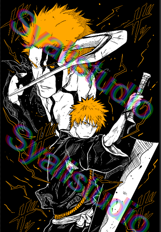 Ichigo First Design Bleach / Ichigo Kurosaki Design by SyalisStudio on DeviantArt