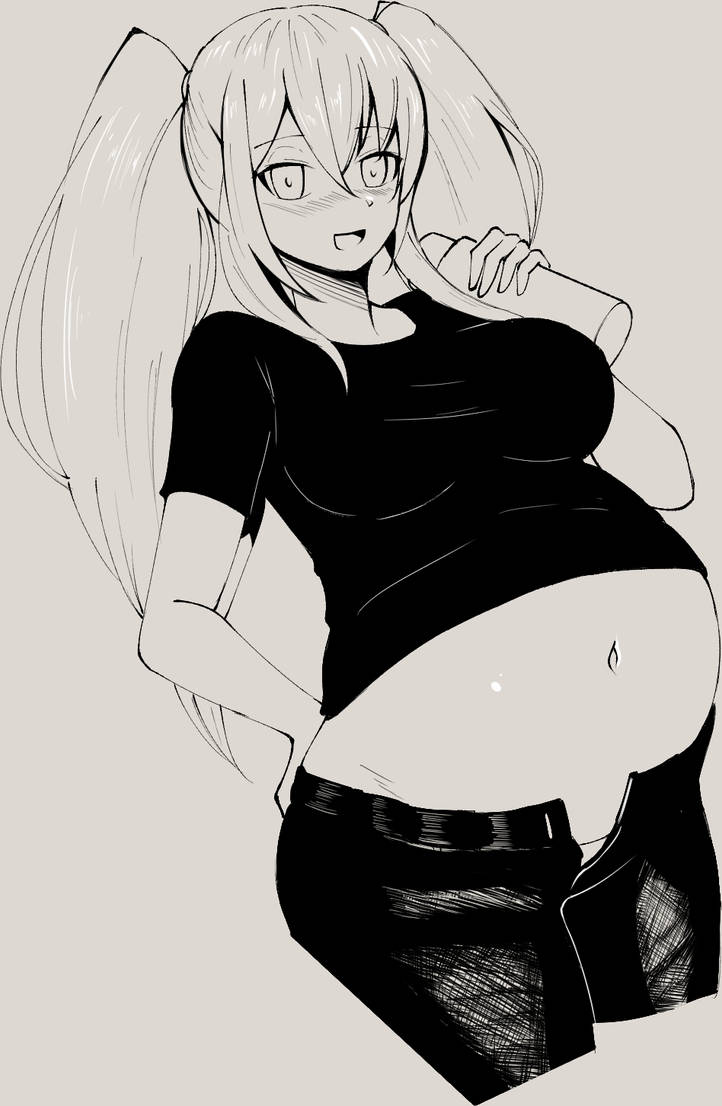 Lucy's beer belly!!! by a022412 on DeviantArt