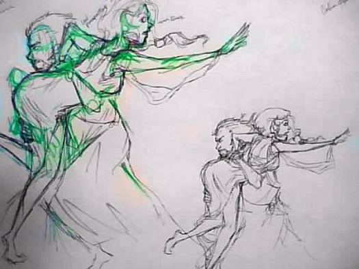 Hades and Persephone sketches