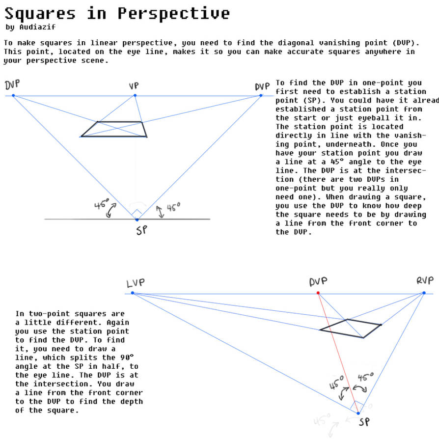Square Inperspective How to Draw Squares in Perspective by Audiazif on DeviantArt