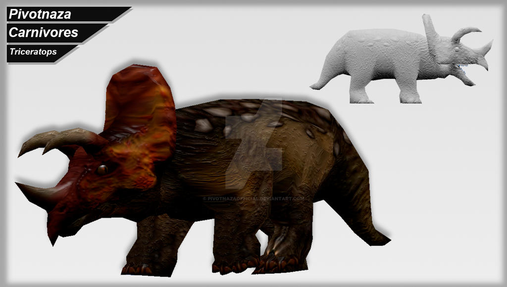 3d Models - Carnivores - Triceratops