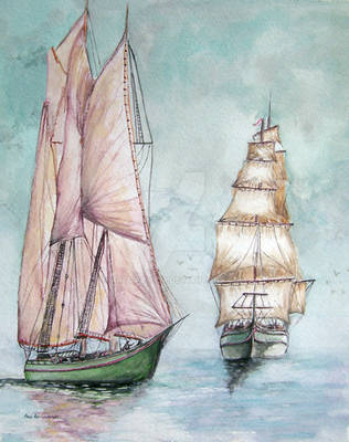 schooner and tallship