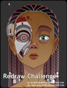 Redraw Challenge - Robot Girl