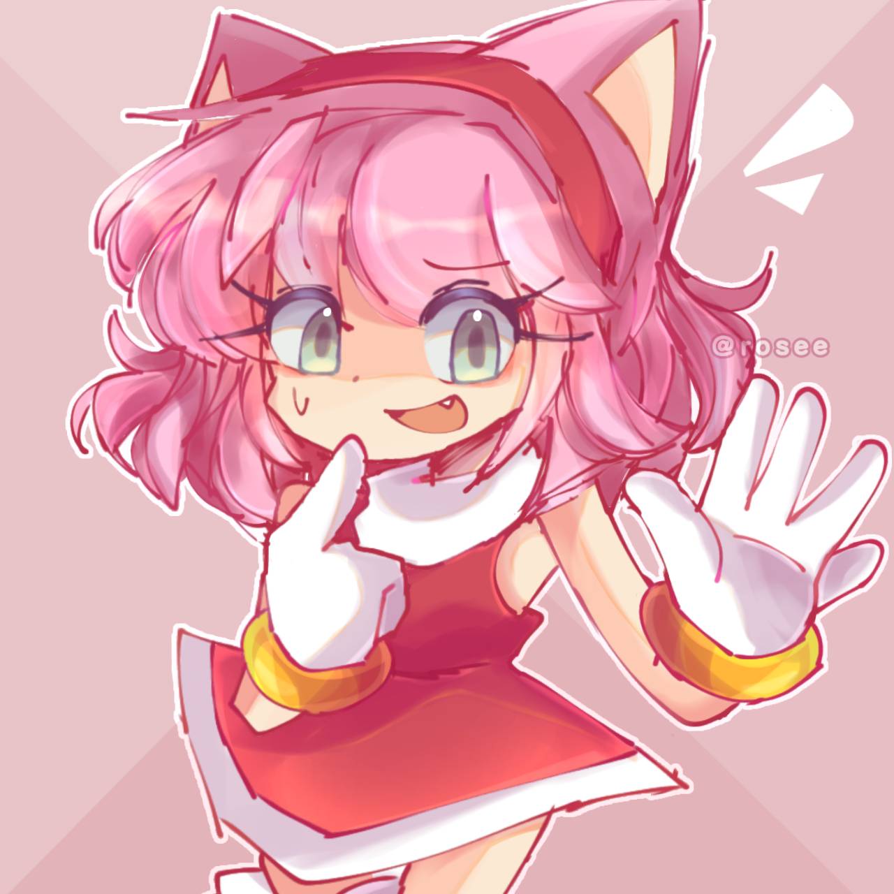 - human amy rose - by RenStuff on DeviantArt