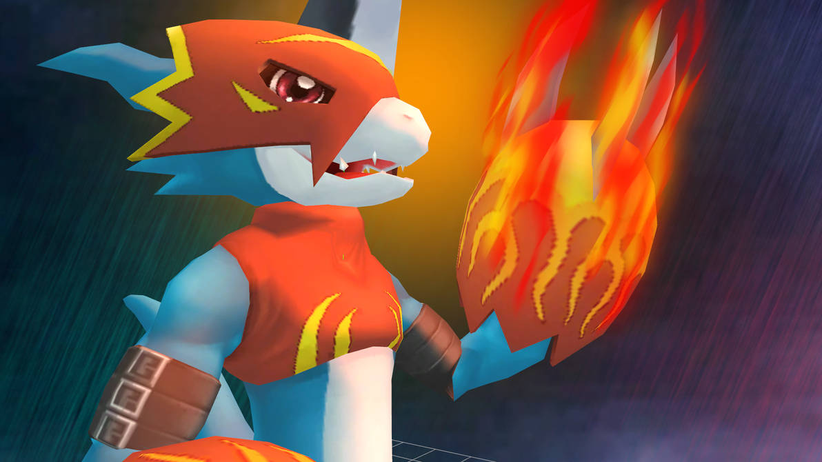 Flamedron Progress Complete - Flamedramon by GuilTronPrime on DeviantArt