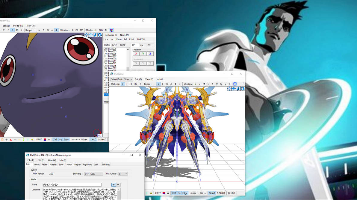 back to the Digi models by GuilTronPrime on DeviantArt