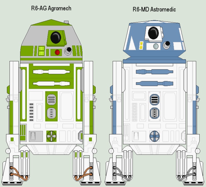 Custom R6 Droid R6-AG and R6-MD by SlingBlade87 on DeviantArt