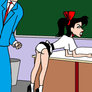 Lita - schoolroom caning