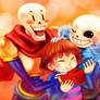 Undertale-Papyrus.Frisk.Sans