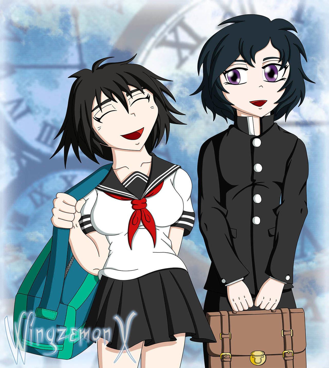 Ruka y Mayuri de Steins Gate